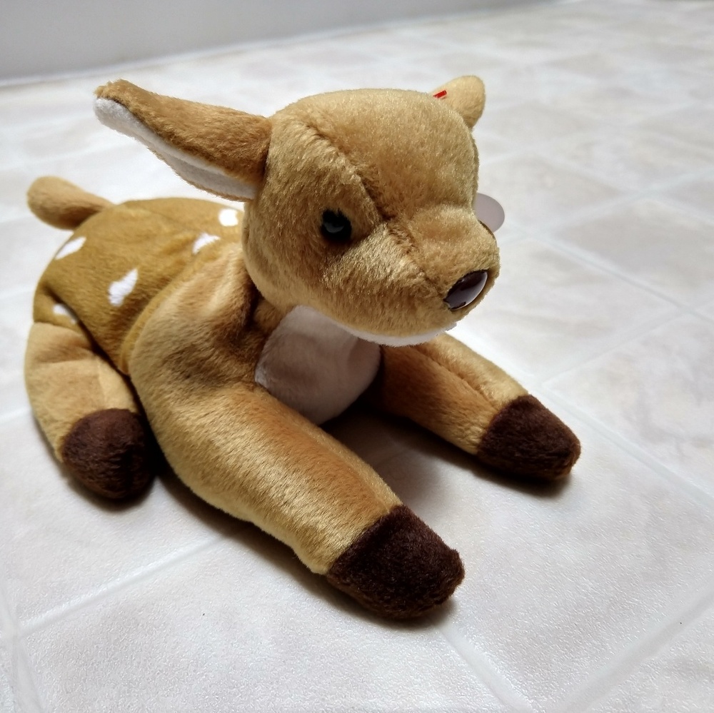 1997 Rare TY Whisper the Fawn with Errors